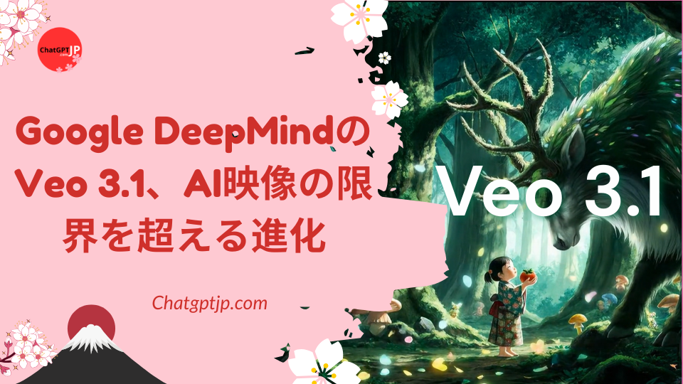 Google DeepMindのVeo 3.1、AI映像の限界を超える進化